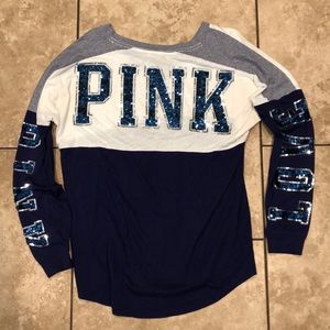 PINK Victoria’s Secret long sleeve glittery top